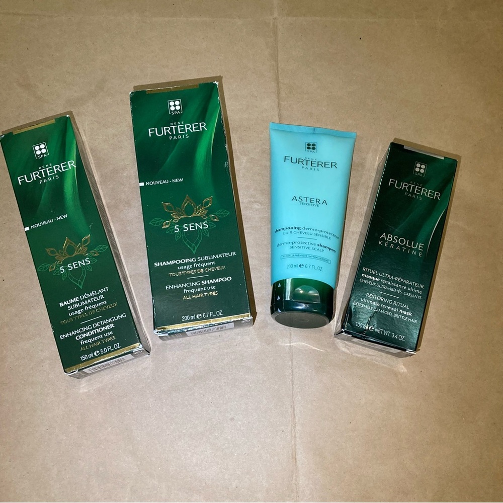 4 pcs Rene furterer shampoo & conditioner bundle